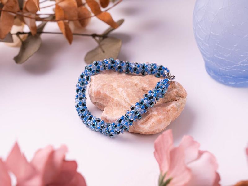 Ochre Minimalist Beaded Bracelet