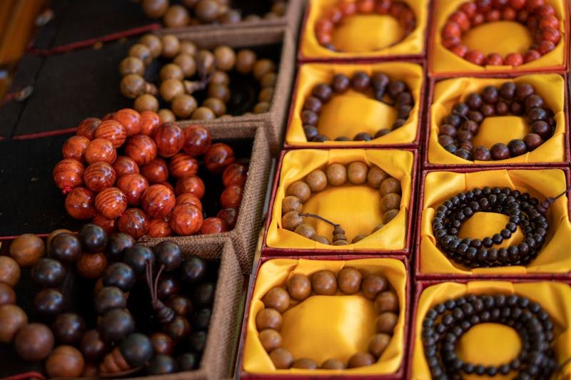 Terracotta Beaded Charm Bracelet